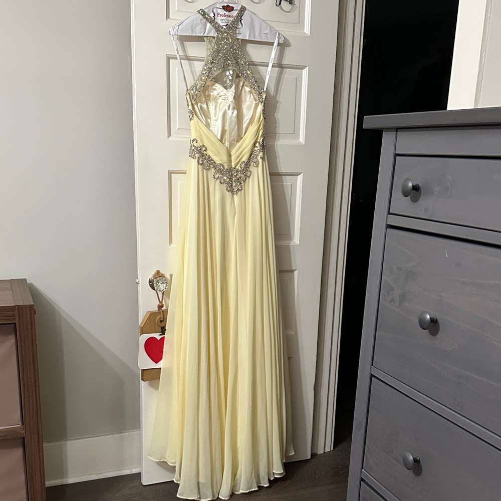 Tiffany Designs Prom Gown with Silver Embellishments Accents - Picture 15 of 16